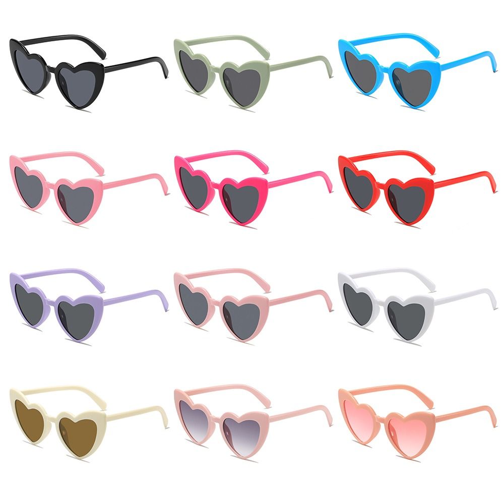 Sunglasses Uv400 - Kacamata Hitam Bentuk Hati Anti UV