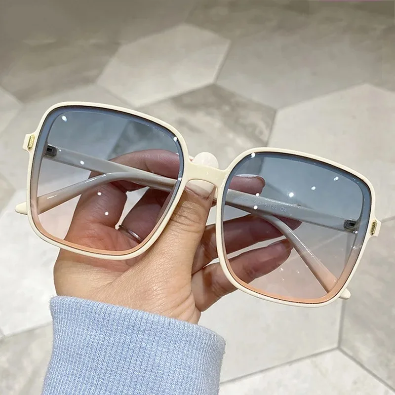 Designer Sunglasses - Kacamata hitam persegi besar bergaya vintage
