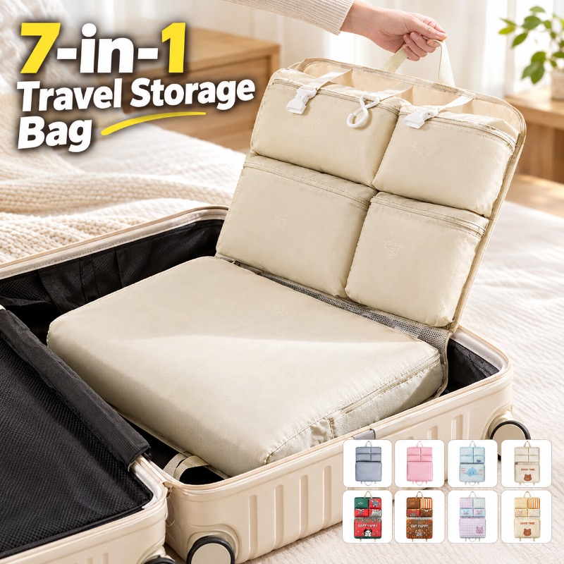 Travel Luggage Set - Tas Penyimpanan Serbaguna 7-in-1 untuk Perjalanan,