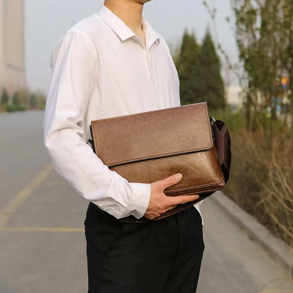 Tas Selempang Kulit PU Mewah M - Leather Wallet Men ulasan dan harga