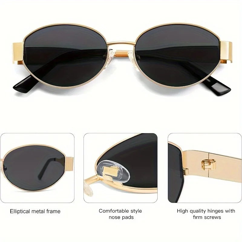 Kacamata Hitam Oval yang Sedan - Designer Sunglasses ulasan dan harga