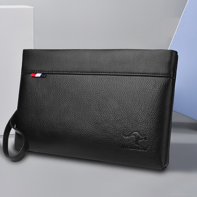 Tas Genggam Pria Bisnis Kapasi - Leather Wallet Men ulasan dan harga