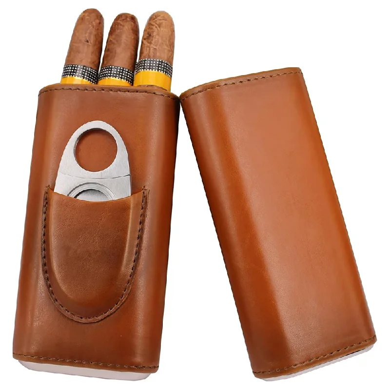 Kotak Kulit untuk 3 Batang Cer - Premium Cigar Case ulasan dan harga
