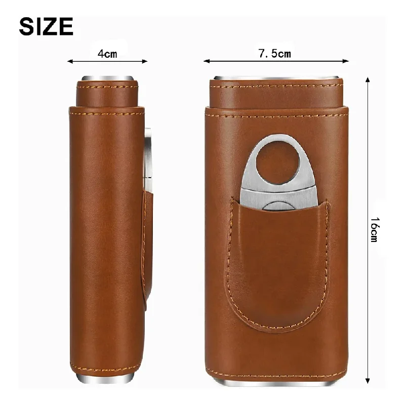 Kotak Kulit untuk 3 Batang Cer - Premium Cigar Case ulasan dan harga