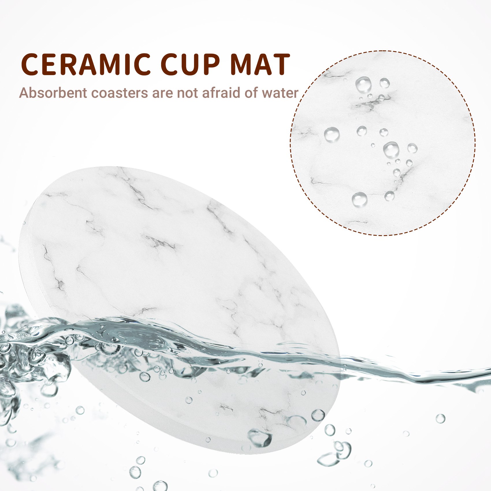 ABAH-Tatakan Gelas Penyerap Un - Marble Coaster Set ulasan dan harga