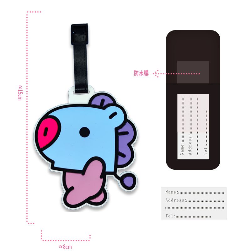 BT21 Gantungan Kunci Kartun Lu - Travel Luggage Set ulasan dan harga