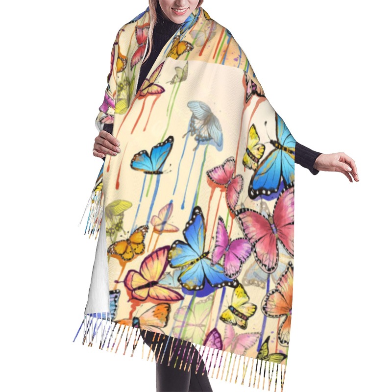 Syal Kasmir Musim Dingin Motif - Cashmere Scarf ulasan dan harga