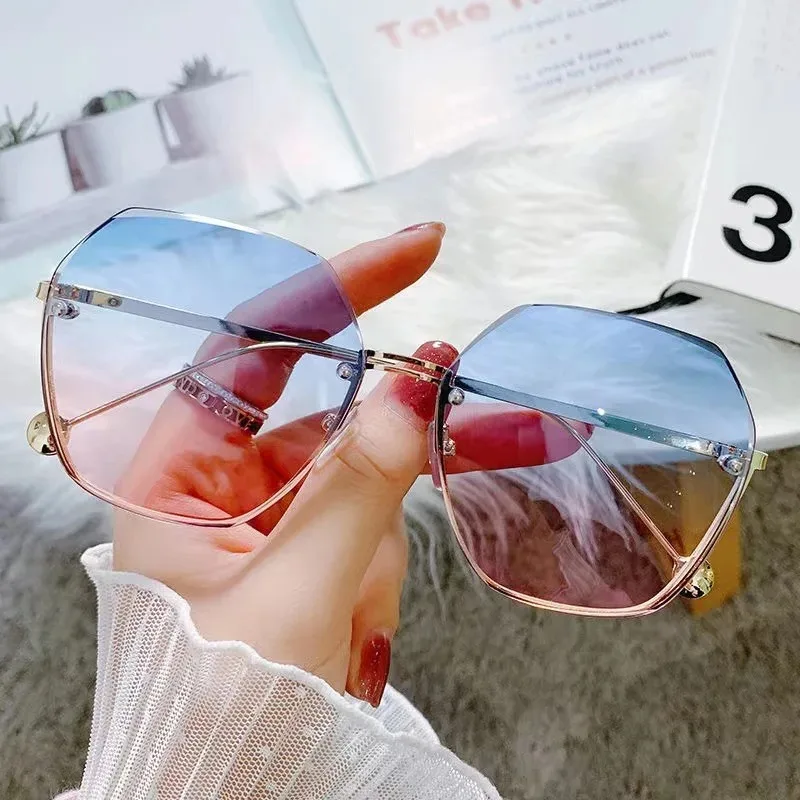 Kacamata Hitam Metal Poligonal - Designer Sunglasses ulasan dan harga
