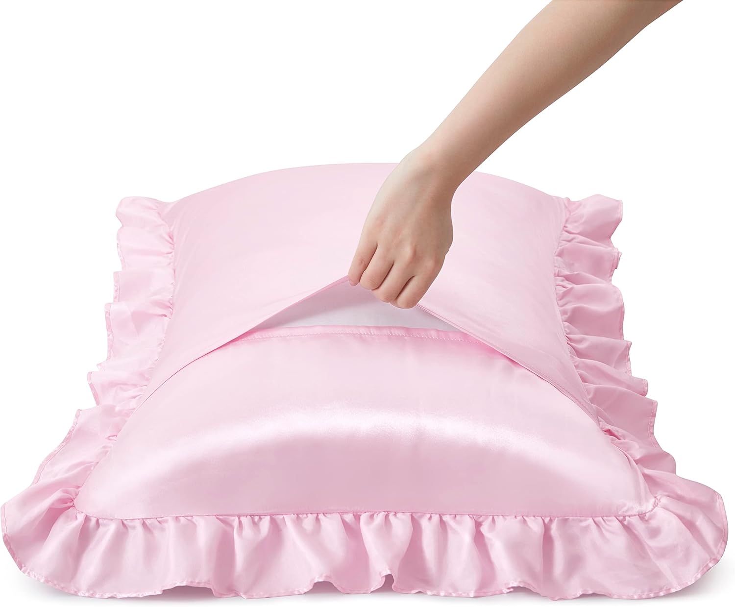 2 Buah Sarung Bantal Satin Ber - Silk Pillowcase ulasan dan harga