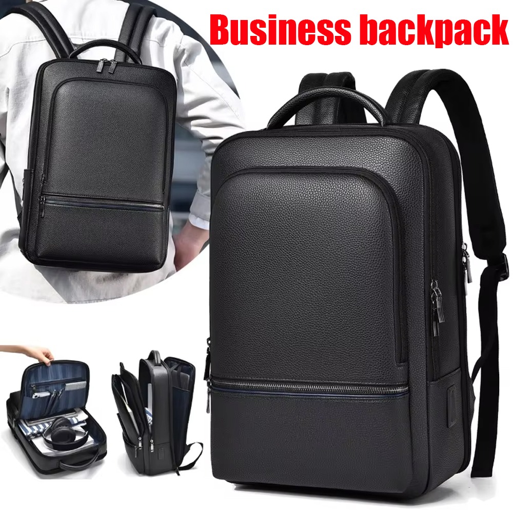 Tas Ransel Pria Kulit PU denga - Leather Briefcase ulasan dan harga